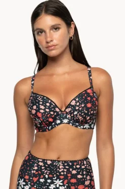 Bikini Tops^Nip Tuck Fleur Fiesta Isla DD/E Cup Bra Black