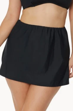 Bottoms^T.h.e. Swimwear Flip Skirt BLACK