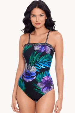 One Pieces^Miraclesuit Flora Aura Avanti One Piece Black/Multi