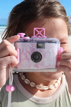 Tech Accessories^Sunny Life Floral Underwater Camera Pink