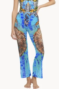 Pants^Togs Swimwear Florence Mesh Pant Blue/gold