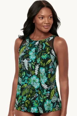 Tankini Tops^Miraclesuit Florica Ursula Tankini Separate Black/Green