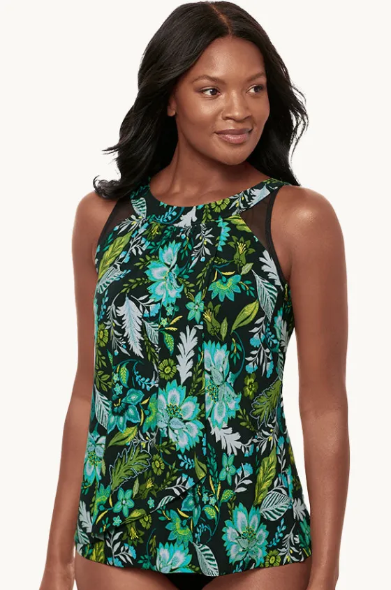 Tankini Tops^Miraclesuit Florica Ursula Tankini Separate Black/Green