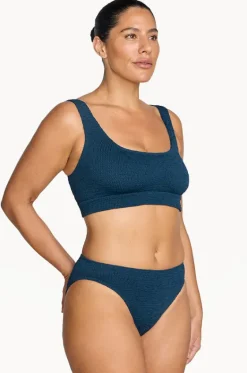Bikini Sets^Artesands Folium Jacquard Kahlo Crop Set Navy