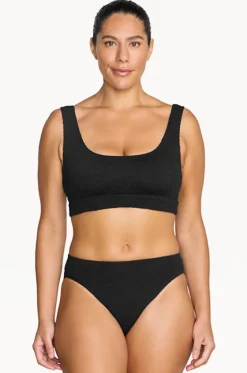 Bikini Sets^Artesands Folium Jacquard Kahlo Crop Set Black