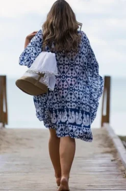 Overswim^Capriosca Full Moon Kaftan Blue