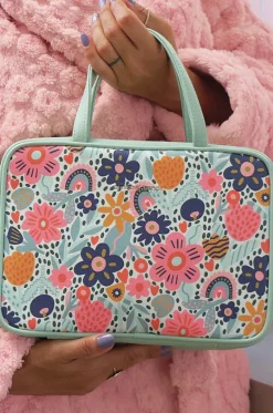 Bags^Annabel Trends Garden Love Vanity Toiletries Bag Mint