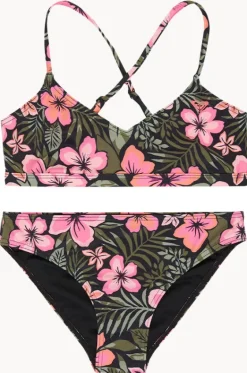 Rashies & Sunsuits^Roxy Girls Active Floral 3 Piece Set Black/Pink