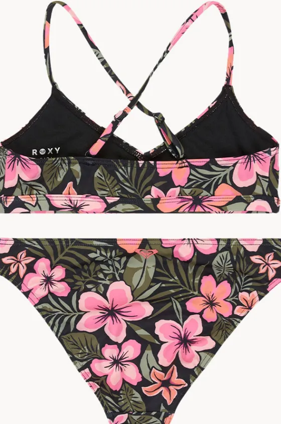 Rashies & Sunsuits^Roxy Girls Active Floral 3 Piece Set Black/Pink