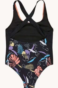 One Pieces^Roxy Girls Active One Piece Black/Multi