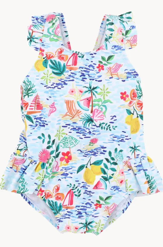 Swimwear^Minihaha Girls Addison One Piece Blue/Multi