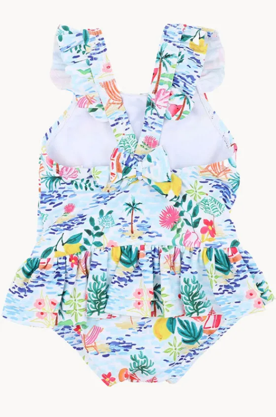 Swimwear^Minihaha Girls Addison One Piece Blue/Multi
