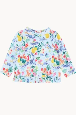Rashies & Sunsuits^Minihaha Girls Addison Suntop Blue/Multi