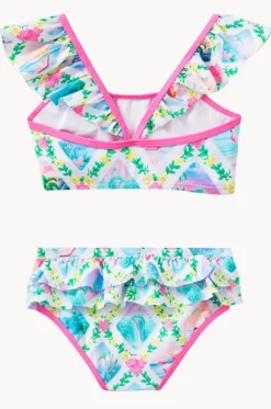Bikini Sets^Milky Girls Aloha Crop Set Pink/Yellow