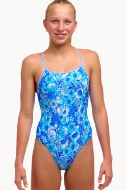 One Pieces^Funkita Girls Bloom Shakalaka Diamond Back One Piece Blue