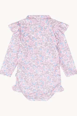 Rashies & Sunsuits^Huxbaby Girls Bluebell Floral Sunsuit Blossom
