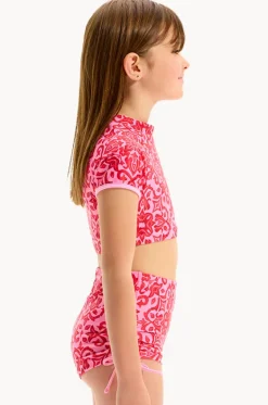 Rashies & Sunsuits^Seafolly Girls Girls Capri Tile Suntop Set Red/Pink