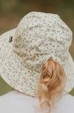 Hats^Bedhead Girls Charlotte Ponytail Bucket Hat Off White