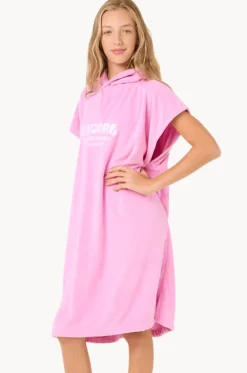 Towel Robes & Ponchos|Towel Robes & Ponchos^Rip Curl Girls Classic Surf Hooded Towel Pink