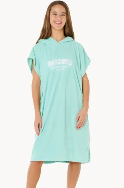 Towel Robes & Ponchos|Towel Robes & Ponchos^Rip Curl Girls Classic Surf Hooded Towel Teal