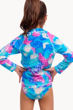 Rashies & Sunsuits|Rashies & Sunsuits^Funkita Girls Cloud Street Suntop Set Blue/Purple