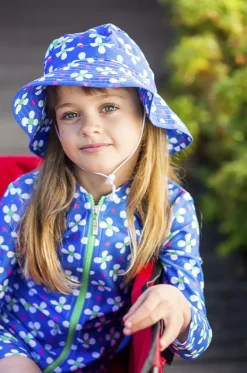 Rashies & Sunsuits^Babes In The Shade Girls Clover Suntop Blue/white