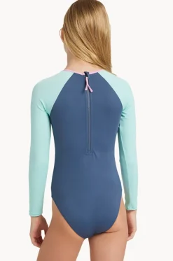 Rashies & Sunsuits^Roxy Girls Colorblock Sunsuit Indigo