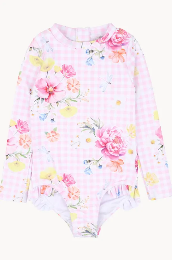 Rashies & Sunsuits^Minihaha Girls Connie Sunsuit Pink/Multi