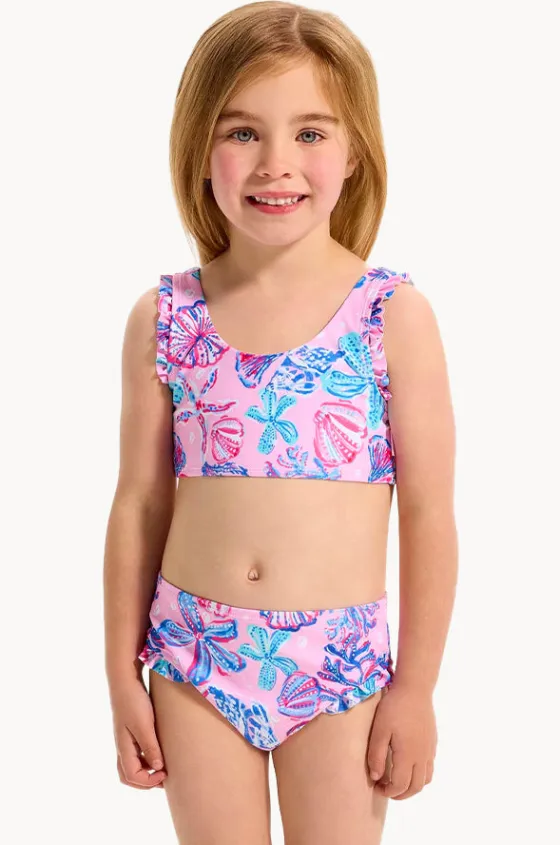 Bikini Sets^Seafolly Girls Girls Sea Frill Crop Set Coral