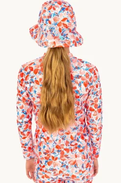 Rashies & Sunsuits^Babes In The Shade Girls Coral Suntop Blue/coral