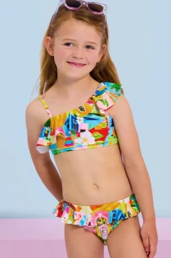 Bikini Sets^Seafolly Girls Girls Cuba One Shoulder Crop Set Multi
