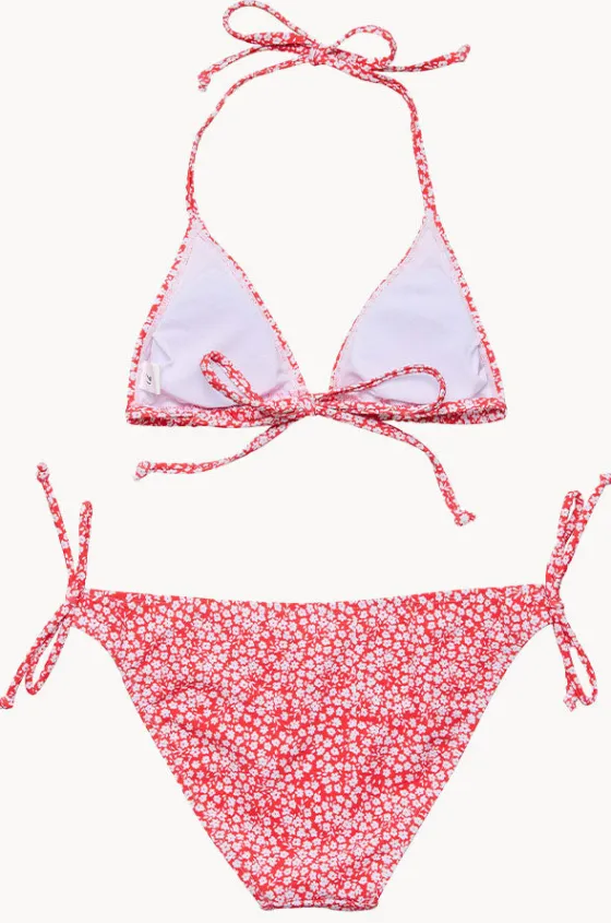 Bikini Sets^Snapper Rock Girls Ditsy Bloom Tri Set Red
