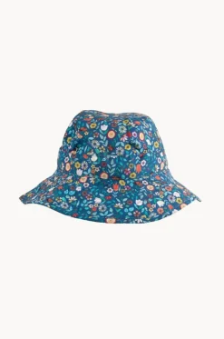 Hats^Babes In The Shade Girls Ditsy Sunhat Blue