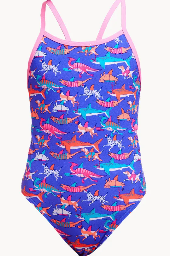 One Pieces^Funkita Girls Single Strap One Piece Doggie paddle