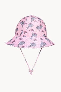 Hats^Bedhead Girls Dolphin Ponytail Bucket Sunhat Light pink