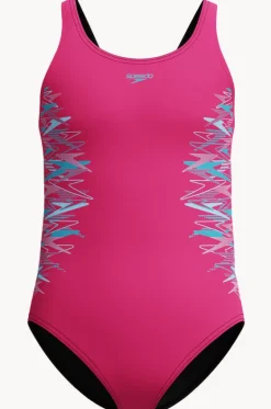 One Pieces^Speedo Girls Duo Logo Placement Muscleback One Piece Pink