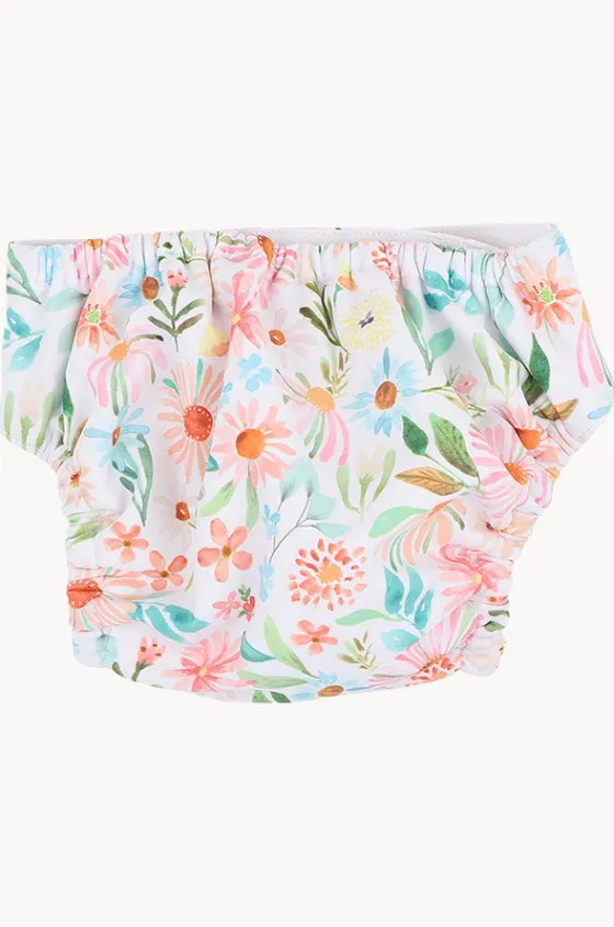 Swim Nappies^Minihaha Girls Eliana Aqua Nappy Blue/natural