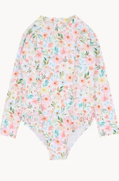 Rashies & Sunsuits^Minihaha Girls Eliana Sunsuit Blue/Natural