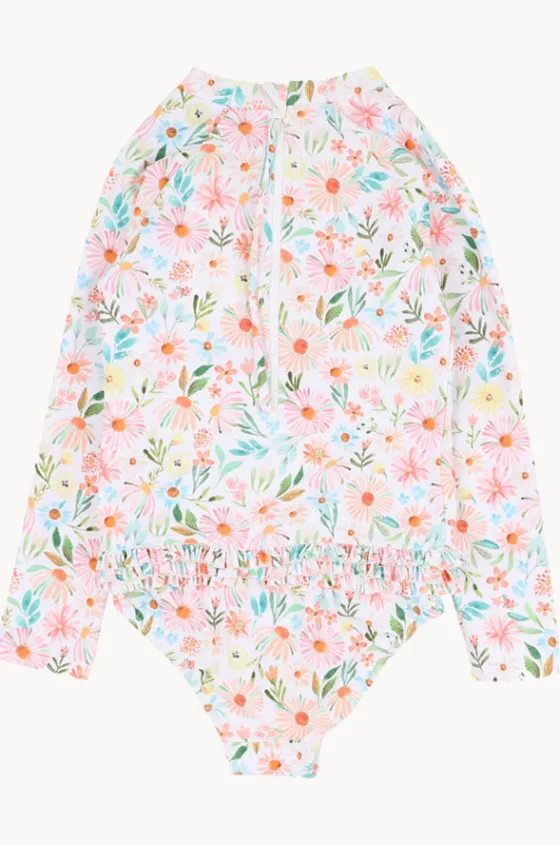 Rashies & Sunsuits^Minihaha Girls Eliana Sunsuit Blue/Natural