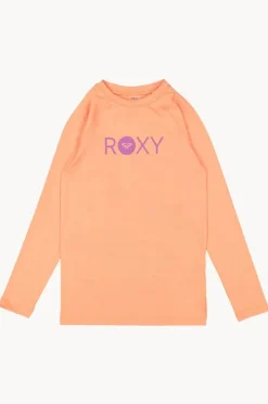 Rashies & Sunsuits^Roxy Girls Essential Long Sleeve Suntop Coral