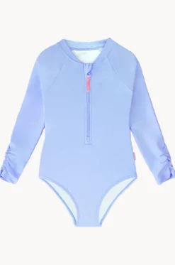 Rashies & Sunsuits^Seafolly Girls Girls Essentials Long Sleeve Sunsuit Sky
