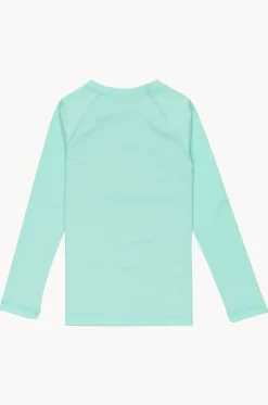 Rashies & Sunsuits^Roxy Girls Essentials Long Sleeve Suntop Beach Glass
