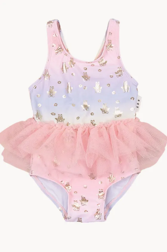 One Pieces^Huxbaby Girls Fairy Bunny Ballet One Piece Rainbow