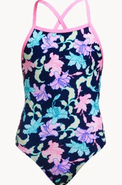 One Pieces^Funkita Girls Fast Flow Tie Me Tight One Piece Navy/multi