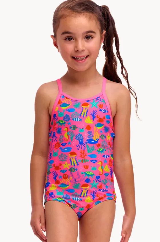 One Pieces^Funkita Girls Fishilicious One Piece Pink/multi