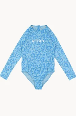 Rashies & Sunsuits^Roxy Girls Flaura Bico Long Sleeve Sunsuit Blue