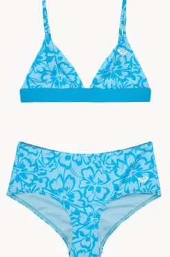 Bikini Sets^Roxy Girls Flaura Bico Tri Set Blue