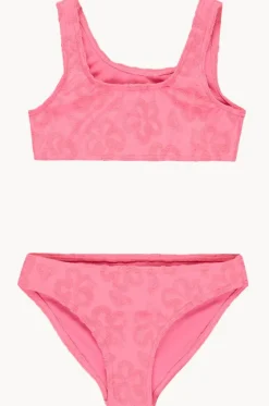 Bikini Sets^Roxy Girls Flip Flower Bralette Set Pink