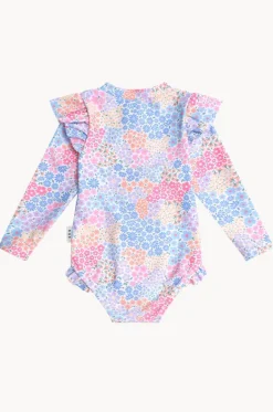 Rashies & Sunsuits^Huxbaby Girls Floral Bloom Frill Sunsuit Multi