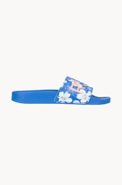 Footwear^Roxy Girls Floral Slippy II Slide Blue/white